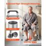 Raised Toilet Seat with Handles 158.7 kg Handicap Elevated Riser, for Seniors, Elderly & Disabled, Adjustable Height & Width, Soft Cushion Padded, Fits Round, Elongated & V-Shaped Commode Image 4