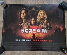 Scream 7 - Original Uk Quad Film Poster- 2026- Official Cinema Release Horror Movie