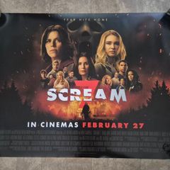 Scream 7 - Original Uk Quad Film Poster- 2026- Official Cinema Release Horror Movie