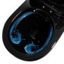 Wall Hung Toilet with Concealed Cistern Ceramic Black Image 3