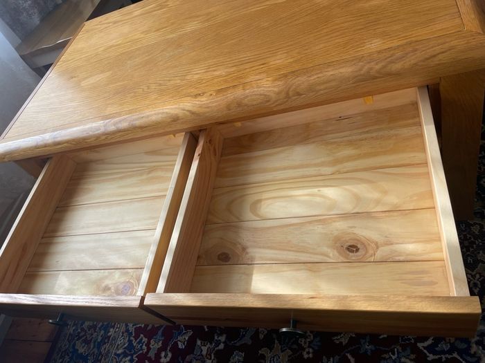 Wooden Coffee Table with Drawers