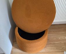 Storage ottoman with lid/foot rest