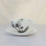 Sarah Horne Botanicals Fine Bone China Blossom Cappuccino Cup & Saucer Image 6