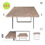 dining table and bench Image 4