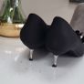 ZARA black satin ruffle kitten heels Sz 40 (Fit 7-7.5UK) - Rrp 59.99 Image 10