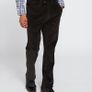 Mens Charcoal Regular Fit Stretch Cords W38 L35 Image 3