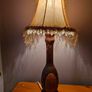 vintage wooden lamp Image 9