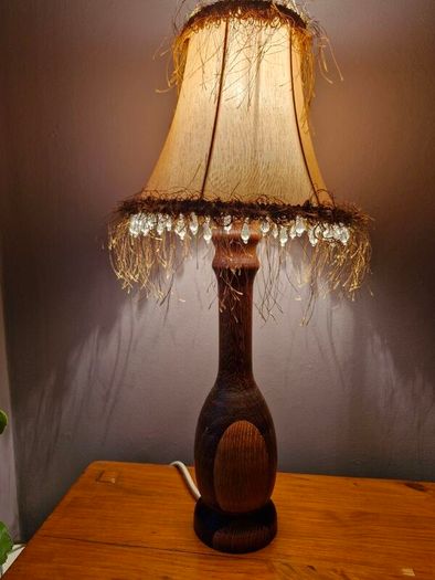 vintage wooden lamp