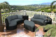 Garden rattan furniture outdoor sofa set