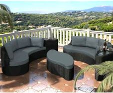 Garden rattan furniture outdoor sofa set