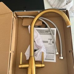 Gold kitchen tap
