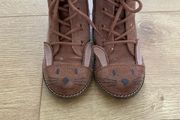 Mink Leather Lace Up Bunny Boots - NEXT (UK7)