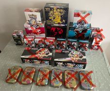 Pokemon ETBs, Booster Boxes, Half Boosters, Smaller Boxes and 151 Tins