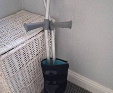Medical boot  & Crutches