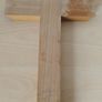 Vintage Italian made 'Last Rites' hardwood wall Crucifix 13" tall FREEPOST Image 8