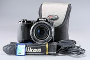 Nikon Coolpix L110, a black bridge-style digital camera