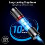LED Torch Rechargeable, [2 Pack] 2000L Super Bright Adjustable Focus Flashlight, 4 Lighting Modes, Long Battery Life, Waterproof Pocket Size Torch for Power Cuts, Emergency, Camping, Outdoor Image 5
