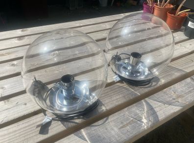Glass globe lamp set