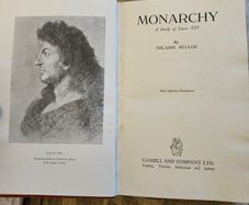 Monarchy. A Study Of Louis Xiv. By Hilaire Belloc. First Edition 1938 Hardback In Good Condition.  See Photos For Same.