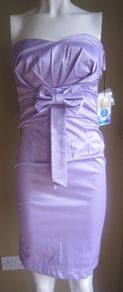 quality Satin look lila or deep fuschia dress Sizes xs S/m