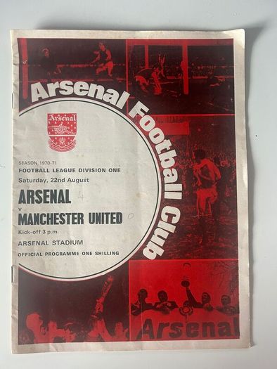 Arsenal 1970/71 Double Winning Season Matchday Programmes