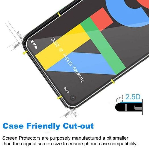 For Google Pixel 4a Tempered Glass Premium Screen Protector Guard Film - FHT007GPT