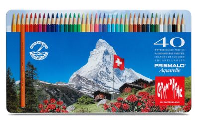 Caran dAche Prismalo Colour Pencils (40 in a Metal Box)