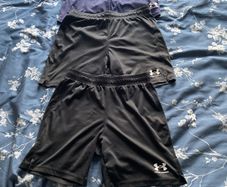 UNDER ARMOUR boys shorts, 2 black , 1 navy