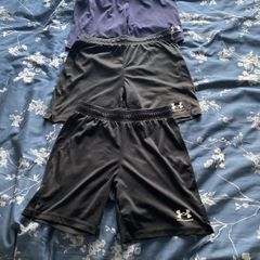 UNDER ARMOUR boys shorts, 2 black , 1 navy