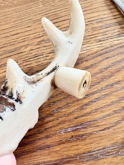 New set of 2 15cm long antler drawer pulls