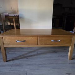 solid wood coffee table
