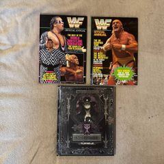 Vintage WWF WWE Wrestling Books + Undertaker Collector Edition