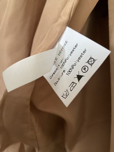 jacket Bnwt tan detachable hooded spring jacket Escandelle medium