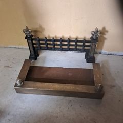 iron grate and brass