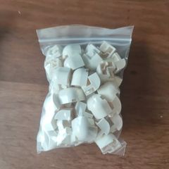 LEGO 48pcs white slope, curved 2 x 2 x 1 1/3 corner round with recessed stud