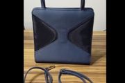 Navy handbag