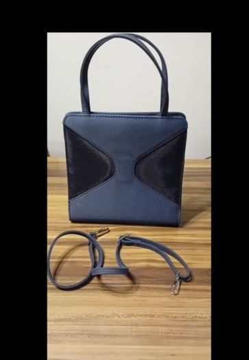 Navy handbag