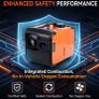 5kw 12V 24V Horizontal Diesel Parking Heater Car Diesel Air Heater Vehicle Cabin Heater Cab Heater Automotive Air Heater With Remote Control Overheat Protection For Truck RV Car Image 4