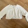 John Rocha Ivory Cropped Cardigan Image 2
