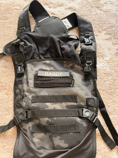 Tactical Baby Gear Carrier  Black Camo