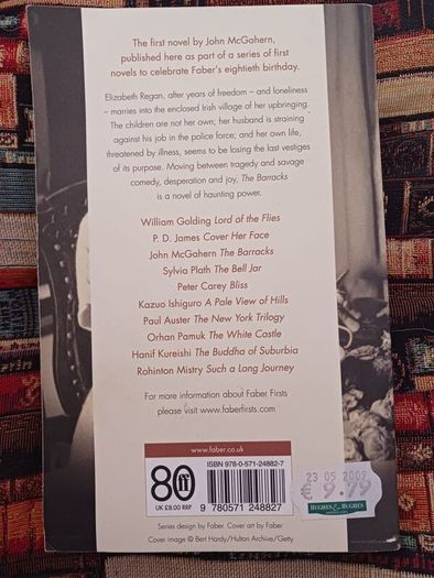 John McGahern /The Barracks/ 2009/ Faber Firsts