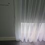 voile curtains with poles x 4 double sets Image 8