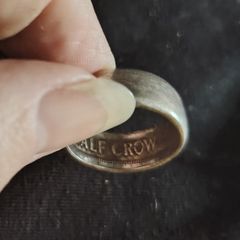 coin ring half crown