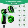 Expandable Garden Hose Pipe, Upgraded 3-Layer Latex No-Kink Flexible Water Hose, 3/4"&1/2" Metal Connectors, 10 Function Spray Nozzle 50FT Image 4