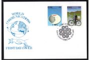 1983 Ireland World Communication Year Commemorative Stamps Corkcoim Products Ltd First Day (FDC)