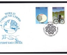 1983 Ireland World Communication Year Commemorative Stamps Corkcoim Products Ltd First Day (FDC)