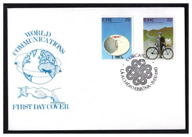 1983 Ireland World Communication Year Commemorative Stamps Corkcoim Products Ltd First Day (FDC)