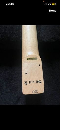 Fender Squier Showmaster neck 24 frets made in Indonesia 2002 electric guitar parts accessories
