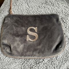 Cosmetic bag with S initial