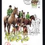1981 Jersey Christmas Commemorative Stamps  Post Office Card/ Maximum Cards tied with set of stamps of first day of issue Image 5